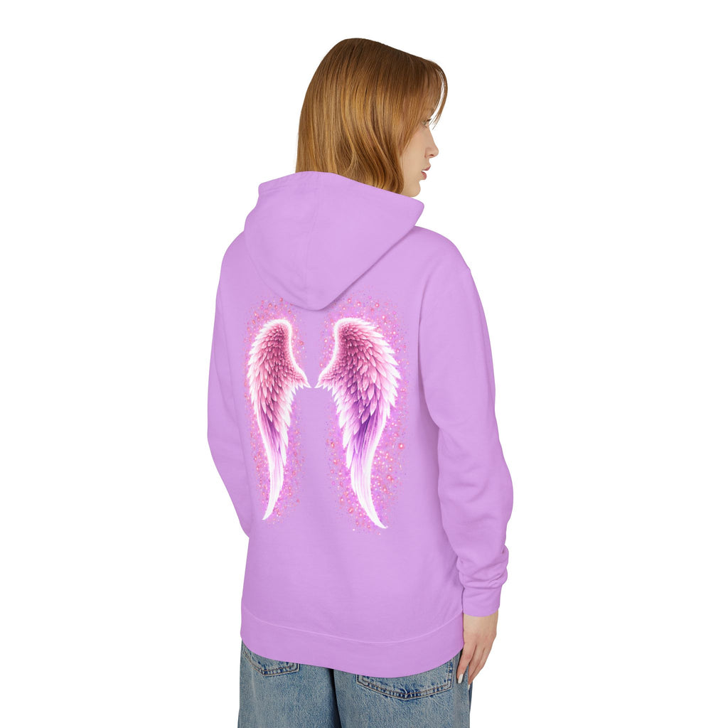 Sciatica awareness Aura Spiritual Angel Wings Hoodie — "Strength You Can't See" Inspirational Awareness Sweatshirt