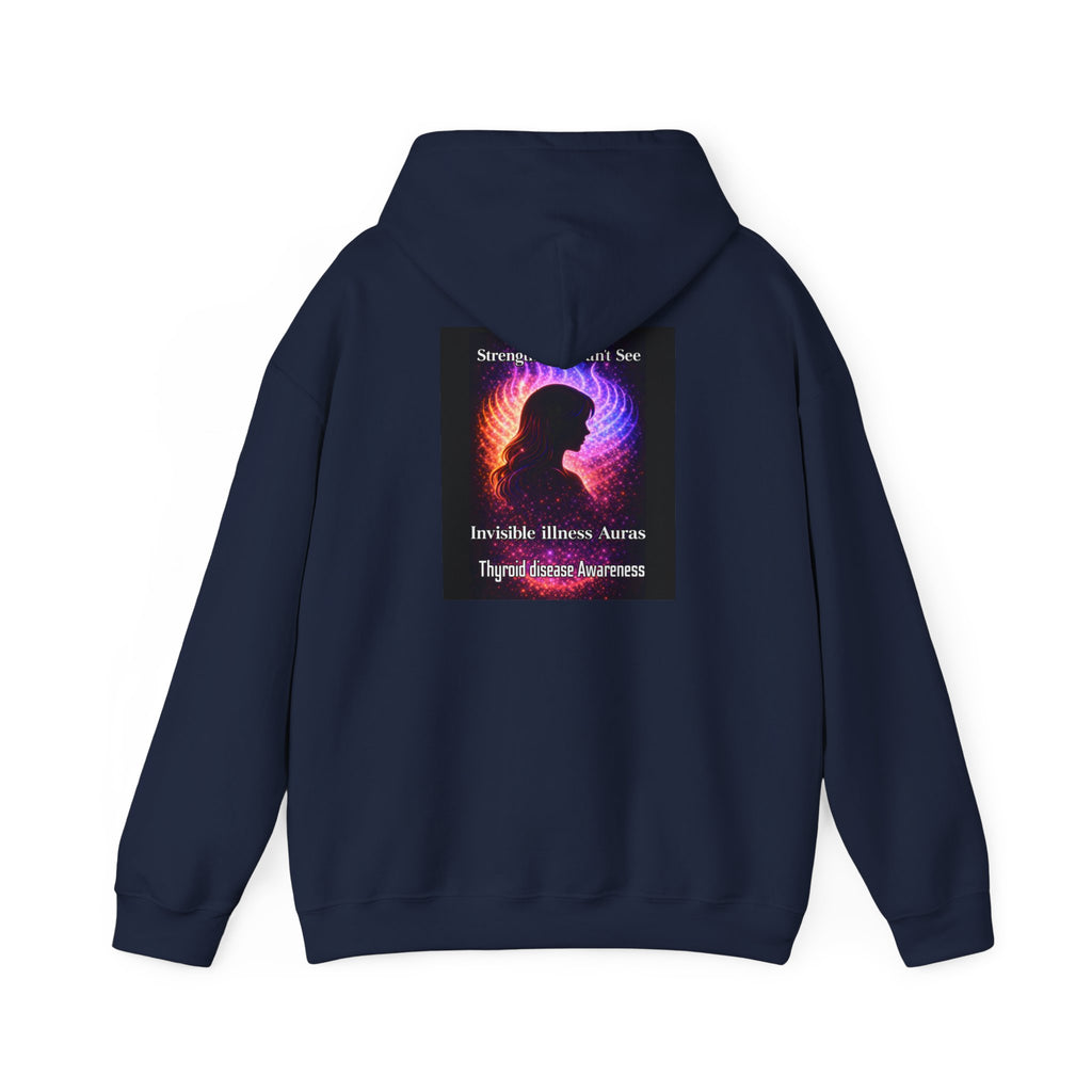 Thyroid Disease Awareness aura galaxy Hoodie – Strength You Can't See Sweatshirt