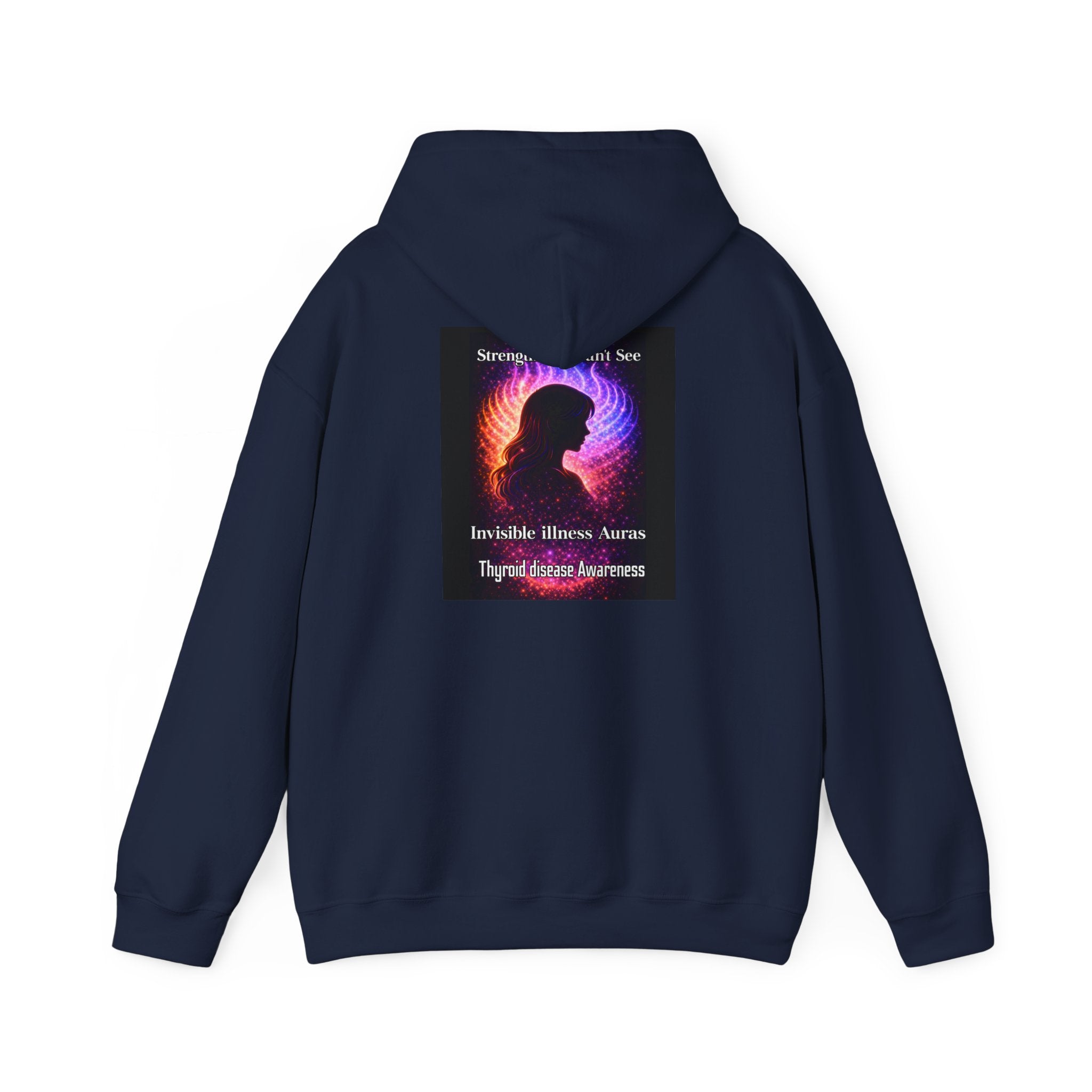 Thyroid Disease Awareness aura galaxy Hoodie – Strength You Can't See Sweatshirt
