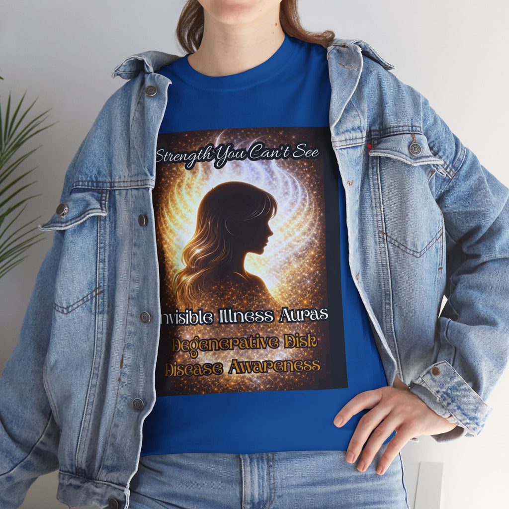 Degenerative Disk Awareness auras Angel Wings Memorial T‑Shirt — Invisible Illness Awareness Graphic Tee