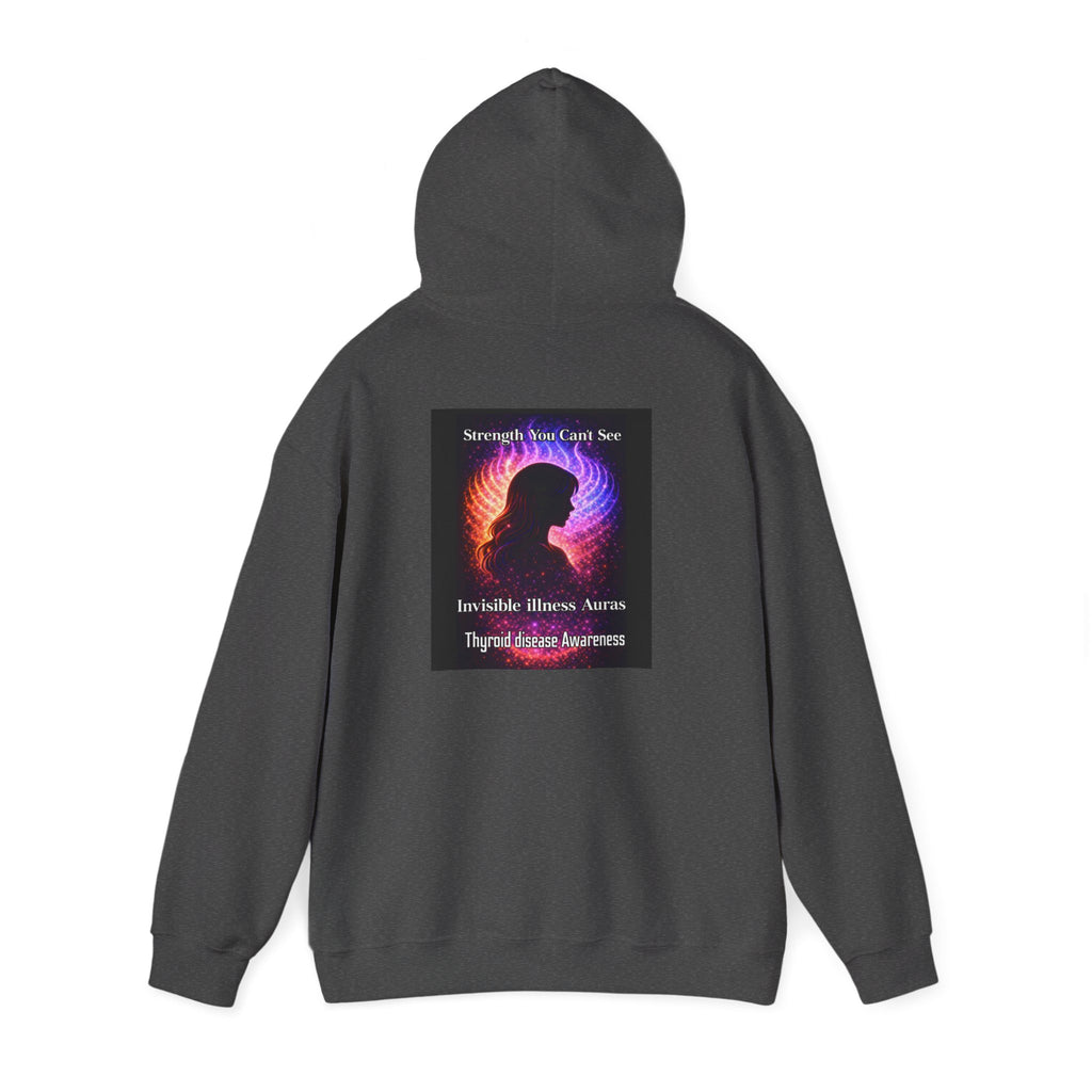 Thyroid Disease Awareness aura galaxy Hoodie – Strength You Can't See Sweatshirt