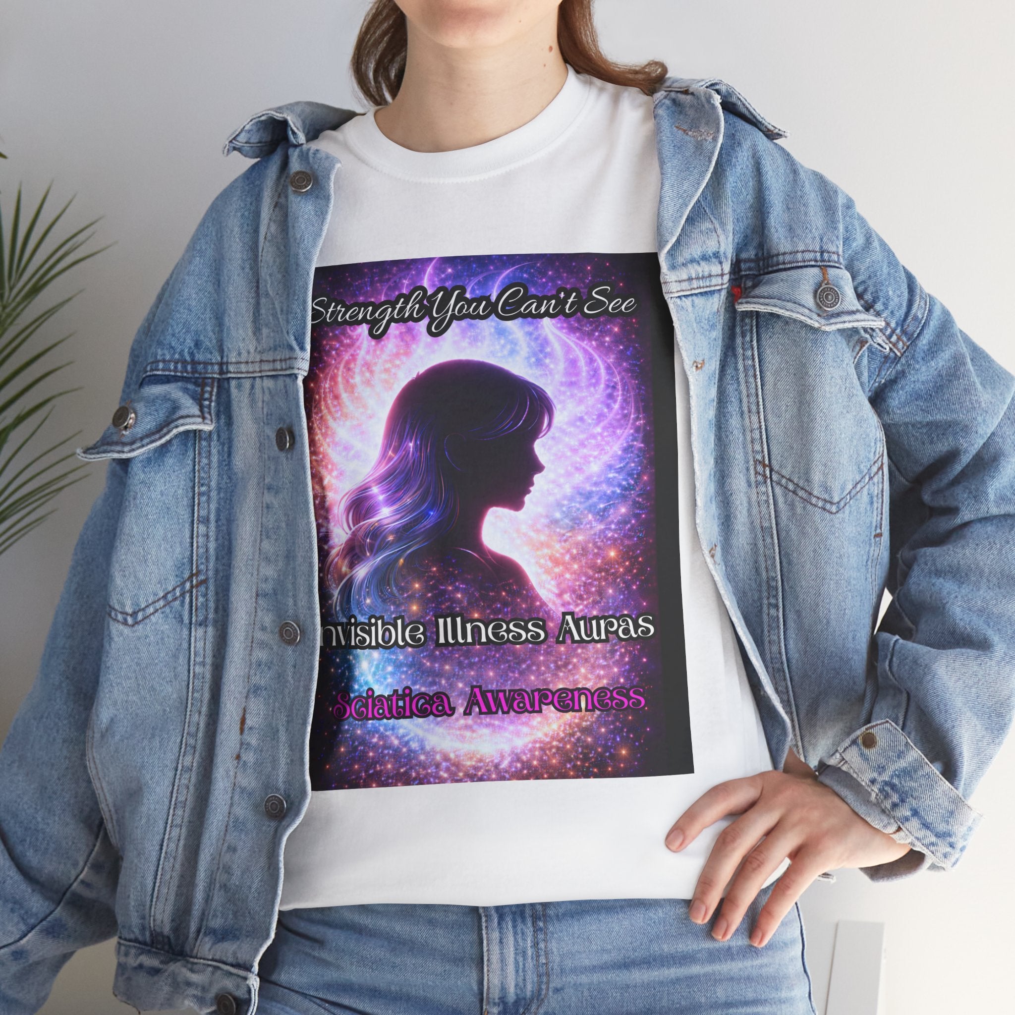 Sciatica Pain auras awareness Angel Wings Awareness Tee — Invisible Illness & Invisible Illness Awareness Shirt