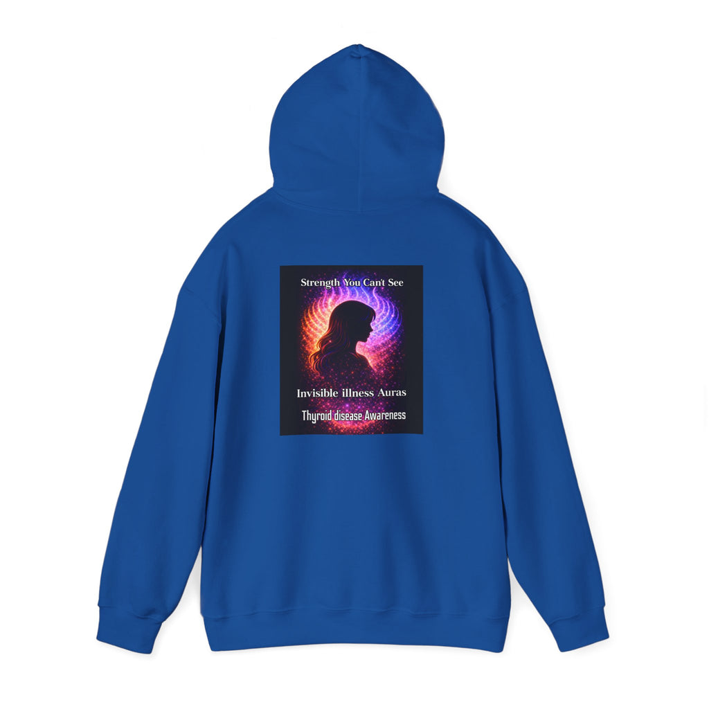 Thyroid Disease Awareness aura galaxy Hoodie – Strength You Can't See Sweatshirt