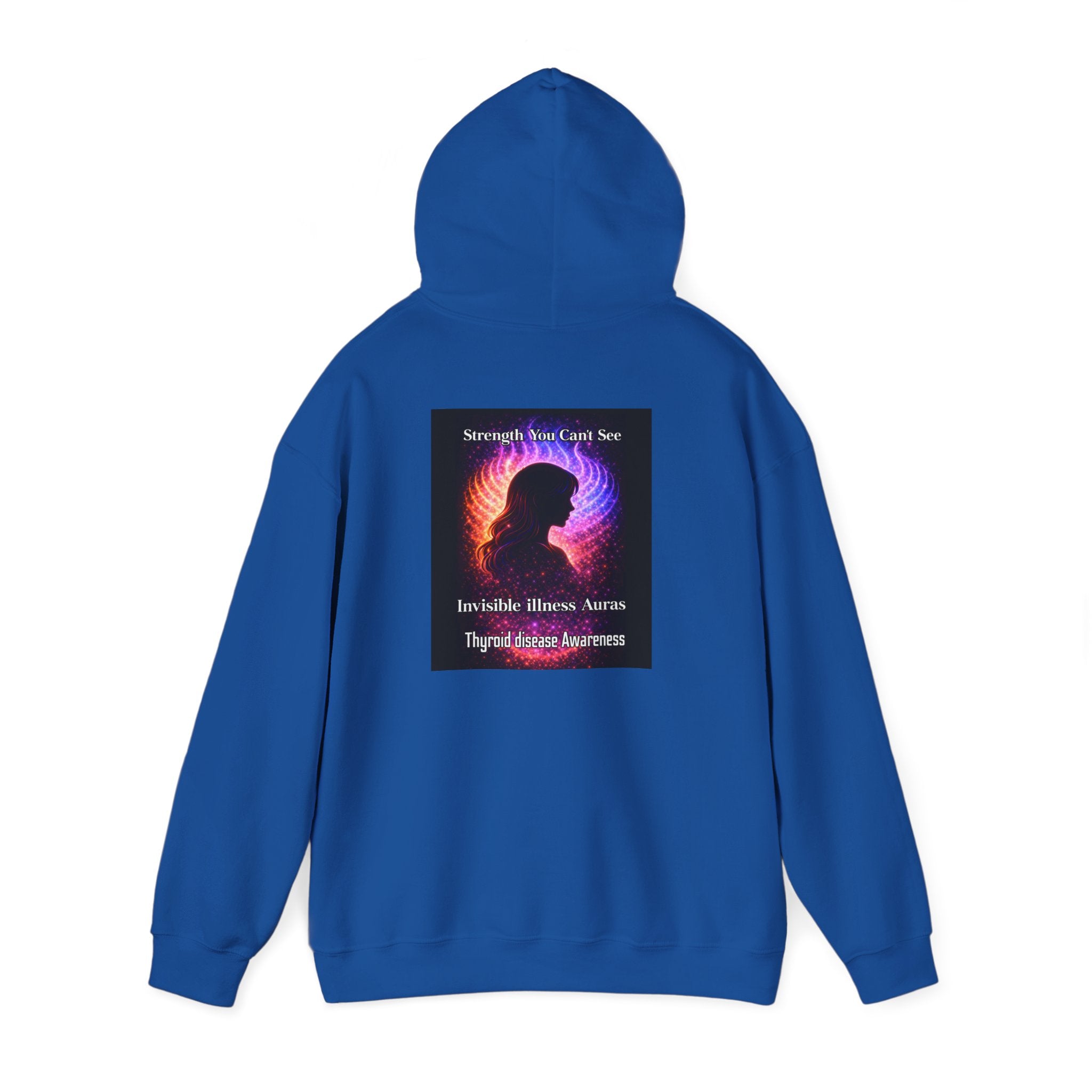 Thyroid Disease Awareness aura galaxy Hoodie – Strength You Can't See Sweatshirt