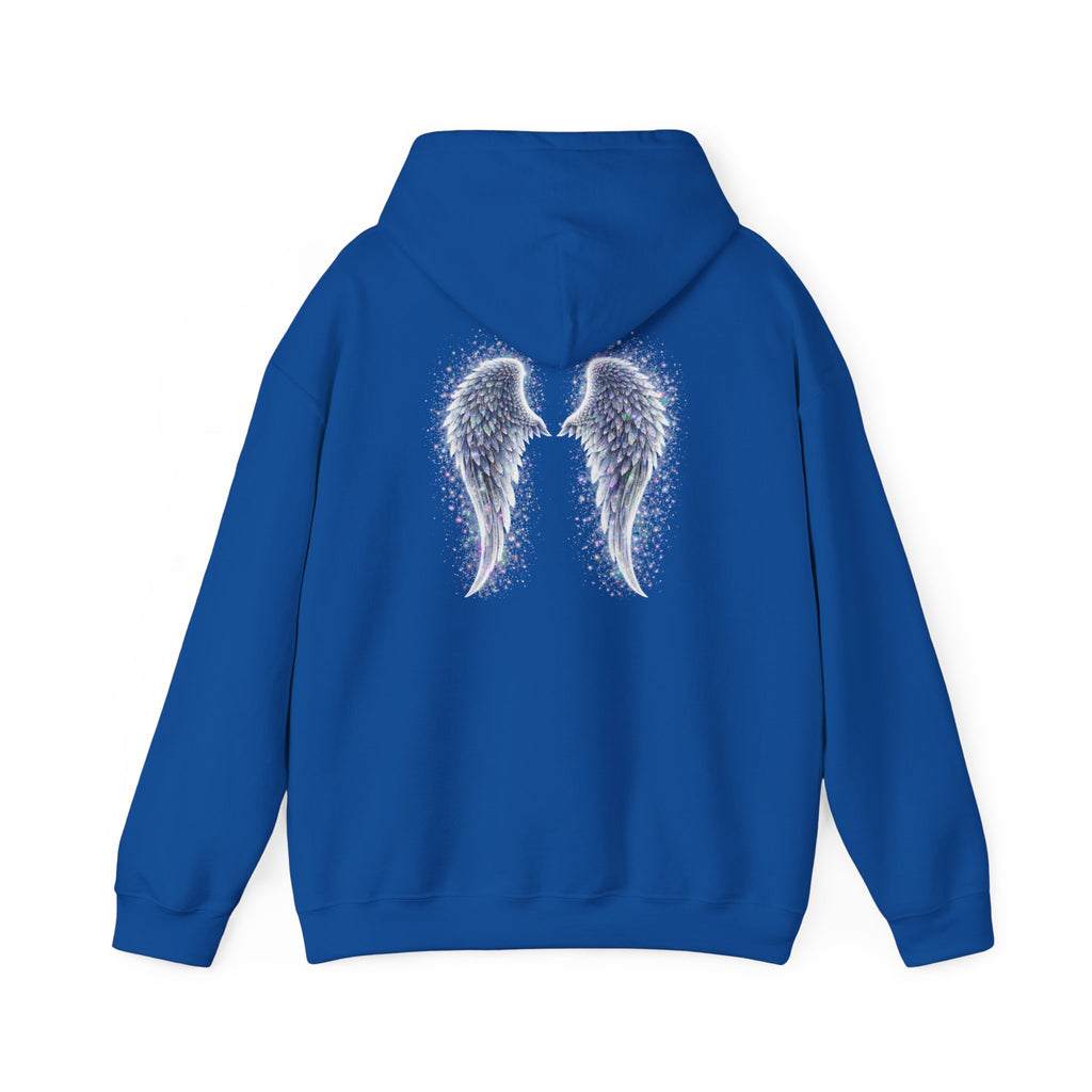 Mental illness Aura awareness silver angel wings Design hoodie -Strength you cant see Sweatshirt
