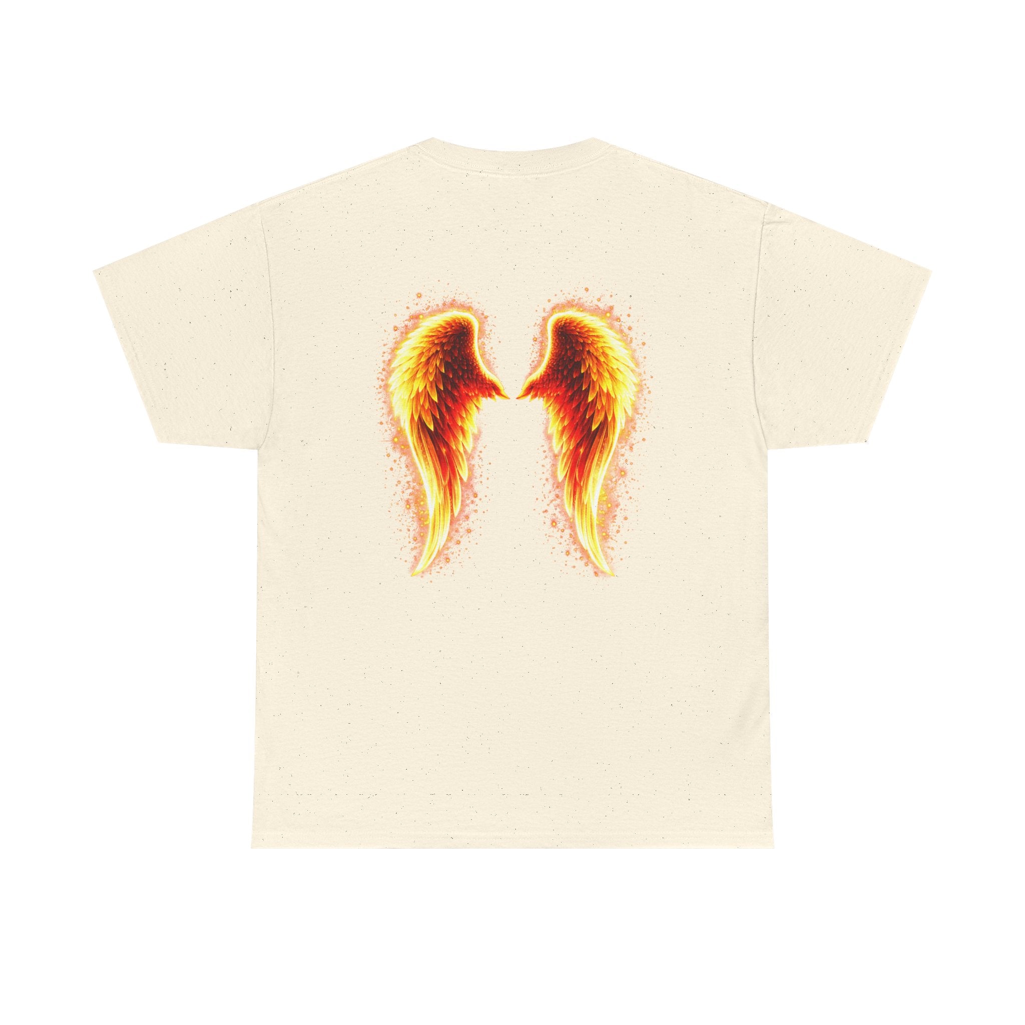 ADHD Awareness Fiery Aura Angel Wings T-Shirt — "Strength You Can't See" Inspirational Tee