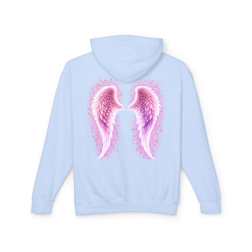 Sciatica awareness Aura Spiritual Angel Wings Hoodie — "Strength You Can't See" Inspirational Awareness Sweatshirt
